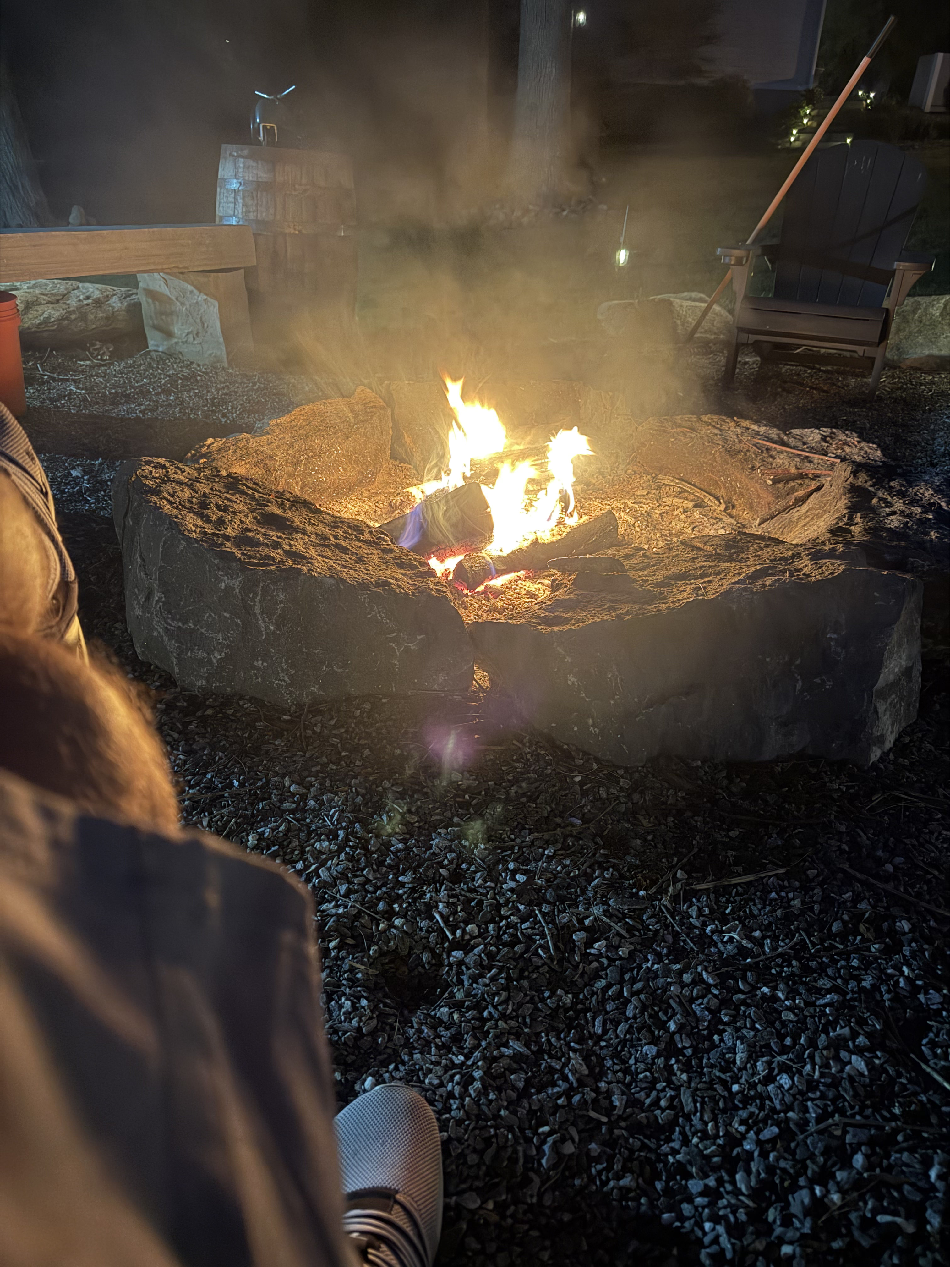 Bourbon pours and tasting glasses at a Dudes Drinking Bourbon fire pit night (photo 3)