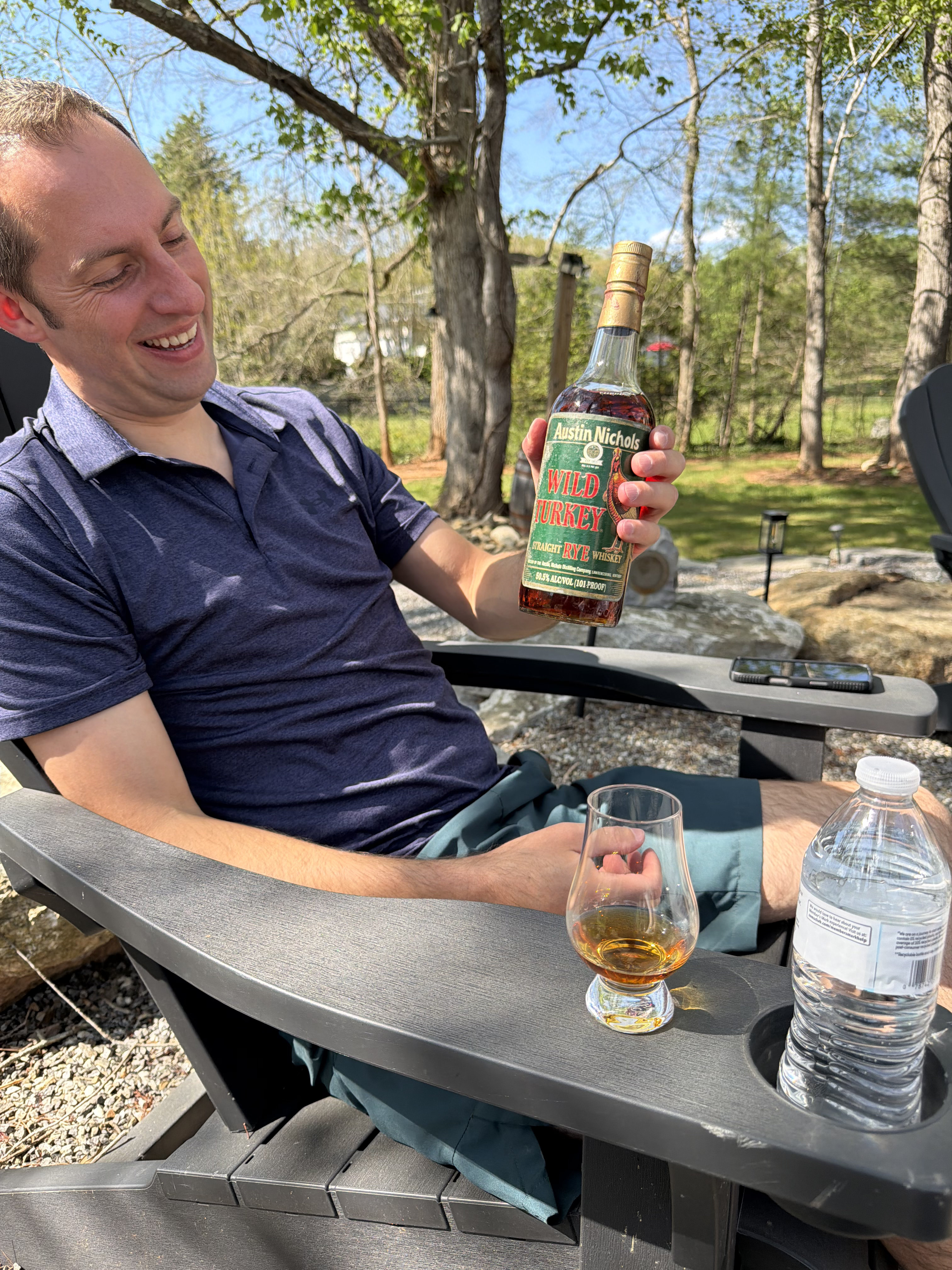 Bourbon pours and tasting glasses at a Dudes Drinking Bourbon fire pit night (photo 6)
