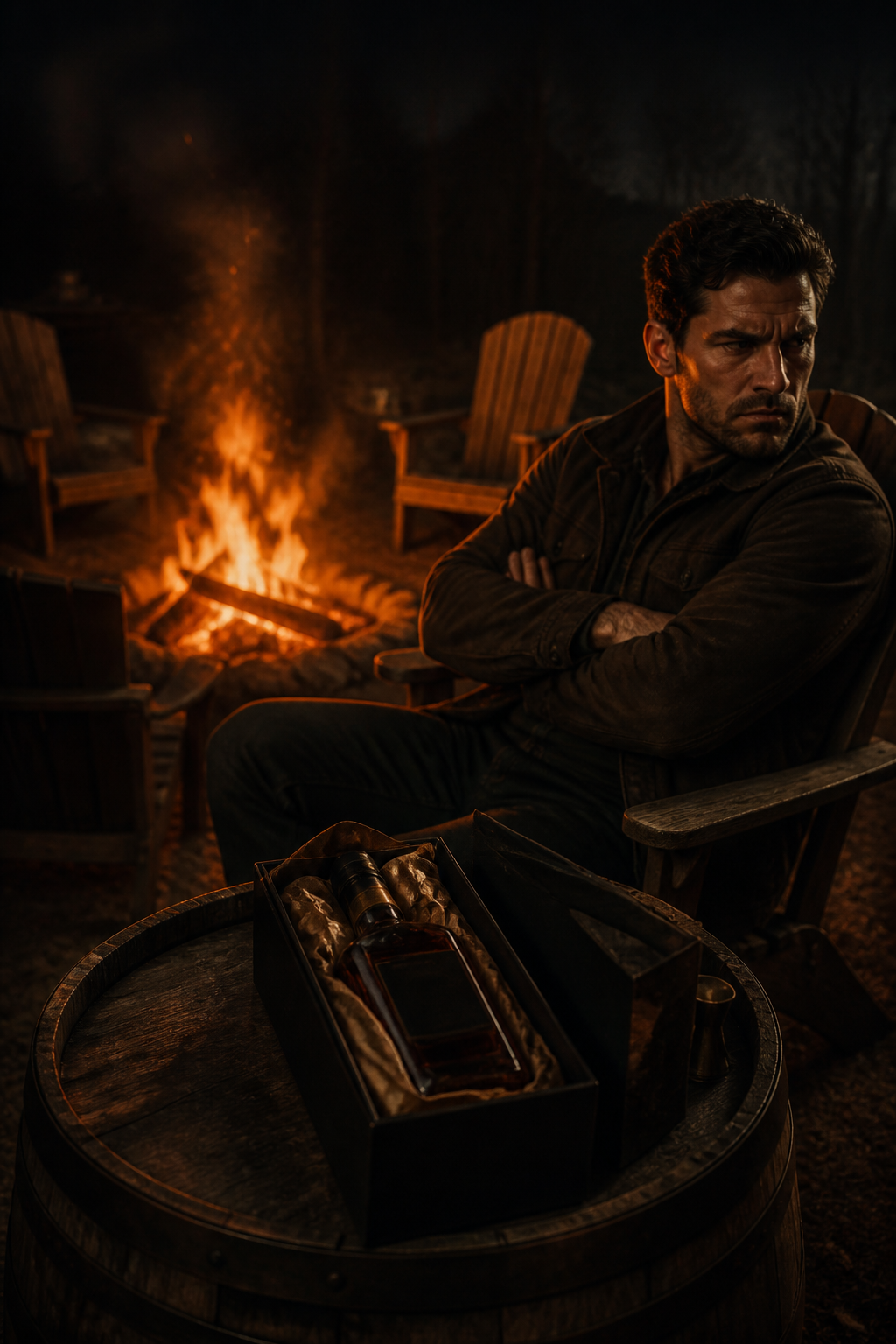 Illustration of The Asshole bringing bad energy to the fire.