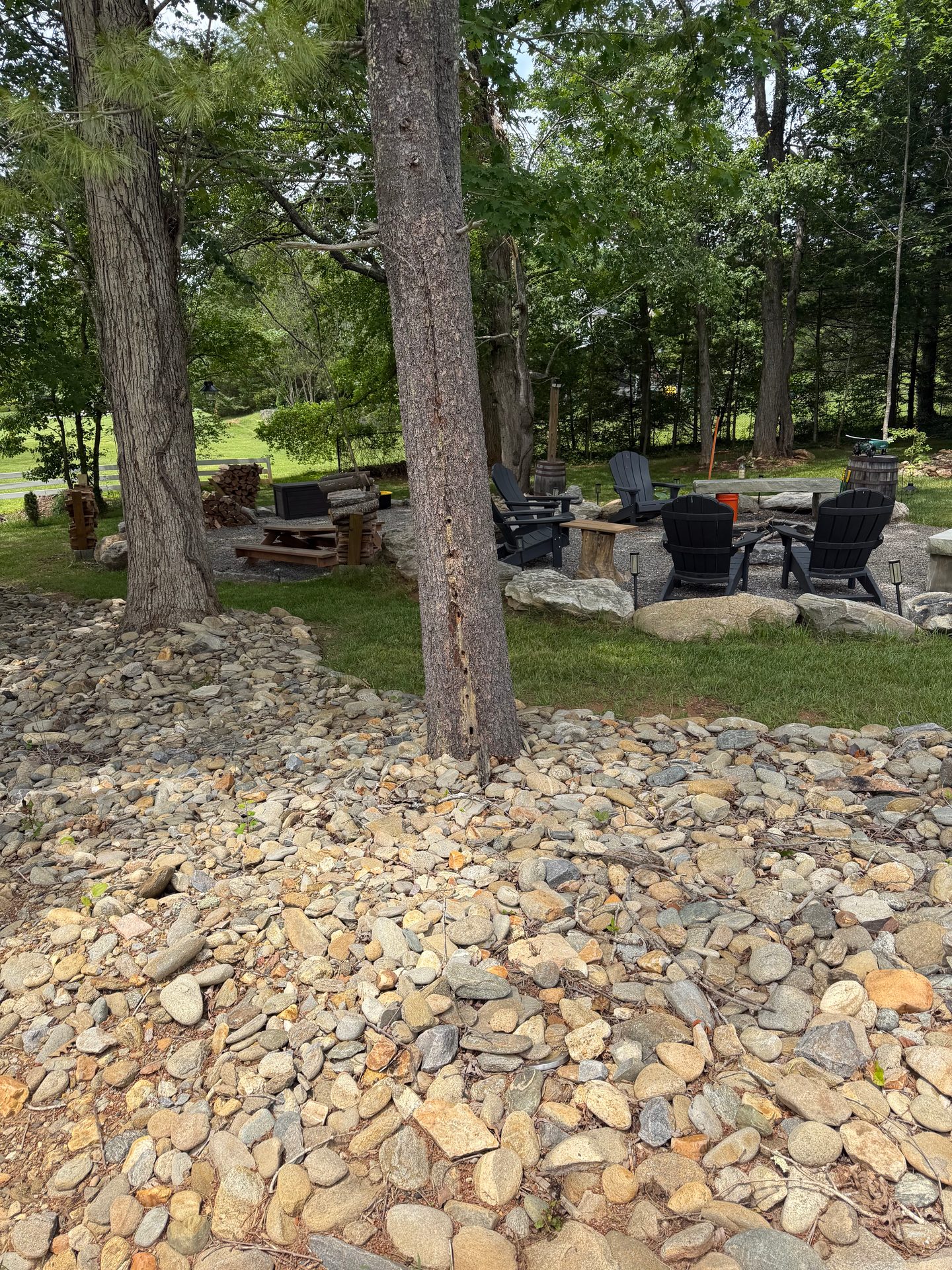 The Dudes Drinking Bourbon crew around the fire pit (photo 17)